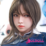 OLDOLL エリカちゃん 158cm Ｂカップ シリコンヘッド＋TPEボディ リアルメイク塗装加工あり 眉毛と睫毛植毛加工あり 等身大ラブドール