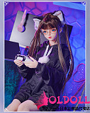 MOZU DOLL 145cm Dカップ 黒猫(heimao)ちゃん TPE製等身大ラブドール 宣伝画像と同じ制服も付属