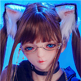 MOZU DOLL 145cm Dカップ 黒猫(heimao)ちゃん TPE製等身大ラブドール 宣伝画像と同じ制服も付属
