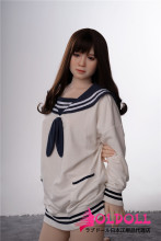 AXBDOLL 154cm 貧乳  #TE61(A174)ヘッド 掲載画像がリアルメイク塗装加工あり ロリ系TPEラブドール