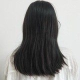 ブラック-植毛（色や髪型はご指定可能）