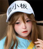 FUDOLL #J011ヘッド 148cm Dカップ シリコンヘッド＋TPEボディ 眉毛と睫毛植毛加工あり 等身大リアルラブドール