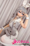 凹凸咪 aotume（アニメドール）135cm AAカップ slim #80ヘッド 掲載画像フルシリコン製 等身大 リアルラブドール