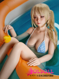 Bezlya DOLL  149cm 普通乳 Cカップ  #茉莉ヘッド  掲載画像職人メイク+専用眼球付き シリコン製ヘッド+tpeボディ 眉毛と睫毛植毛加工あり 等身大リアルラブドール