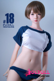 FUDOLL 148cm Dカップ #18ヘッド シリコンヘッド＋TPEボディ 眉毛と睫毛植毛加工あり 等身大リアルラブドール