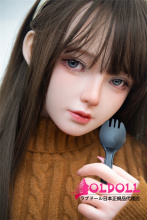 Irontechdoll 148cm Dカップ  夏莹 (Xiaying)ヘッド シリコン製リアルラブドール 塗装加工あり 眉毛と睫毛植毛加工あり  リアルドール 等身大 ダッチワイフ