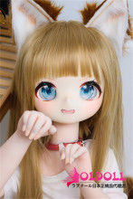 MOZU DOLL 115cm Aカップ 黄豆狐ちゃん ソフトビニール製頭部 TPE製ボディ  ラブドール 宣伝画像と同じ制服も付属