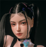 Yearndoll 163cm Eカップ 【高級版】Y206-3ヘッド 掲載画像フルシリコンドール  口開閉機能 リアルな口腔構造あり 等身大リアルラブドール