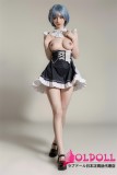 【AI美女】orange in フルシリコンドール 158cm Cカップ  #600ヘッド  ダッチワイフ