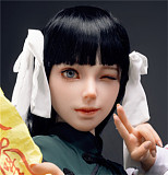 GD Sino doll ＃G1 Luozi 160cm Cカップ 宣伝画像超リアルメイク付き フルシリコンラブドール