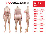 FUDOLL ボディ単体 TPE製/シリコン製選択可能 136cm-168cm等身大リアルラブドールＭ16ボルト