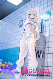 【宣伝画像と同じ衣装セット購入可能】 アニメドール wmdoll 140cm Bカップ#Y012ヘッド ソフトビニール製ヘッド+シリコン製ボディ 等身大リアルラブドール