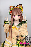 guavadoll（グアバ）番石榴 145cm Bカップ DM08ヘッド  ビニール（PVC）ヘッド+TPEボディ 1：1 等身大ラブドール ジョイントM16 他社と交換可能 138-150ＣＭのボディに適用 ナチュラル肌色