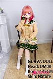 guavadoll（グアバ）番石榴 145cm Bカップ DM08ヘッド  ビニール（PVC）ヘッド+TPEボディ 1：1 等身大ラブドール ジョイントM16 他社と交換可能 138-150ＣＭのボディに適用 ナチュラル肌色