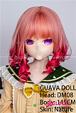 guavadoll（グアバ）番石榴 145cm Bカップ DM08ヘッド  ビニール（PVC）ヘッド+TPEボディ 1：1 等身大ラブドール ジョイントM16 他社と交換可能 138-150ＣＭのボディに適用 ナチュラル肌色