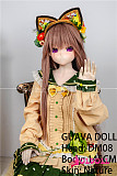 guavadoll（グアバ）番石榴 145cm Bカップ DM08ヘッド  ビニール（PVC）ヘッド+TPEボディ 1：1 等身大ラブドール ジョイントM16 他社と交換可能 138-150ＣＭのボディに適用 ナチュラル肌色