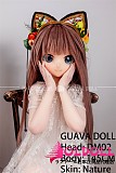 guavadoll（グアバ）番石榴 145cm Aカップ DM08ヘッド  ビニール（PVC）ヘッド+TPEボディ 1：1 等身大ラブドール ジョイントM16  ナチュラル肌色