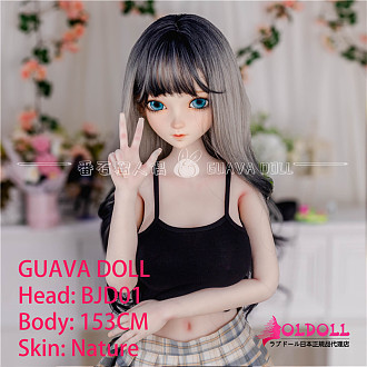 guavadoll（グアバ）番石榴 153cm Eカップ BJD01ヘッド  ビニール（PVC）ヘッド+TPEボディ 1：1 等身大ラブドール ジョイントM16 他社と交換可能 138-150ＣＭのボディに適用 ナチュラル肌色