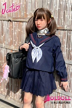 J cute 137cm バスト平  AGD19 萌咲（もえ）ヘッド 軟性シリコンヘッド＋tpeボディ セーラー服着せる宣伝画像 ろり系 等身大リアルラブドール