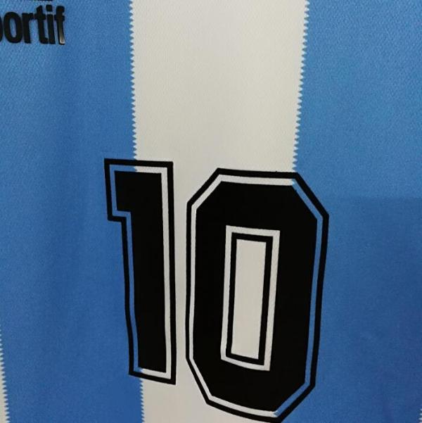 argentina 1986 retro home soccer jersey
