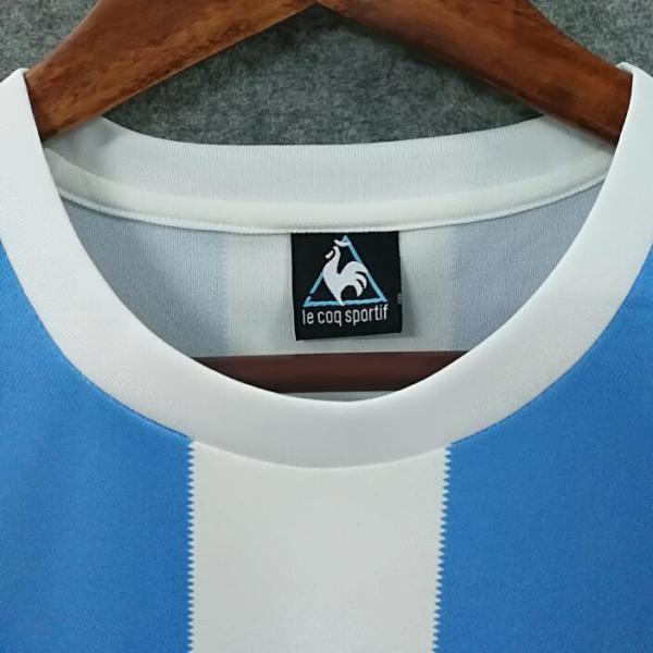 argentina 1986 retro home soccer jersey