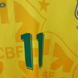 1994 Brazil Home Yellow Retro Soccer Jersey
