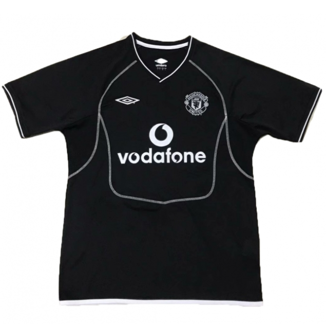 2000 2002 Man Utd Black Gk Retro Soccer Jersey