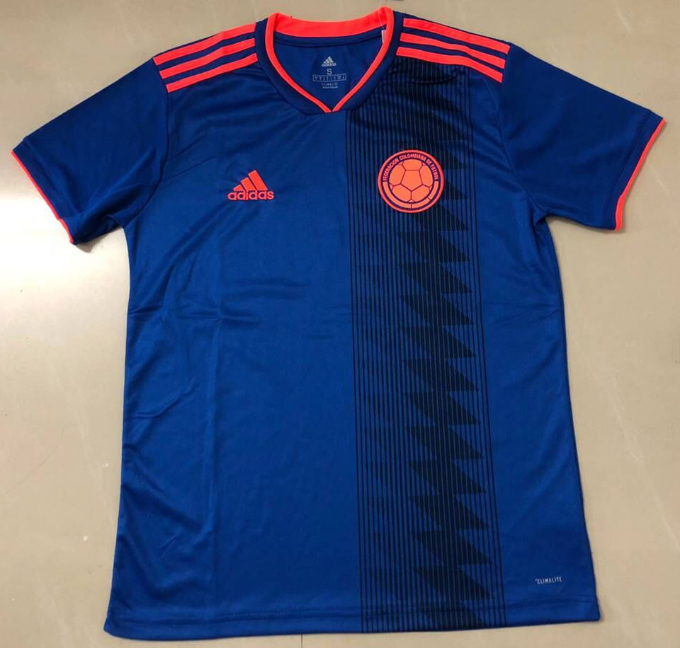 US$ 14.98 - 2018 Colombia Away Blue World Cup Fan Jersey - www.brfans.com