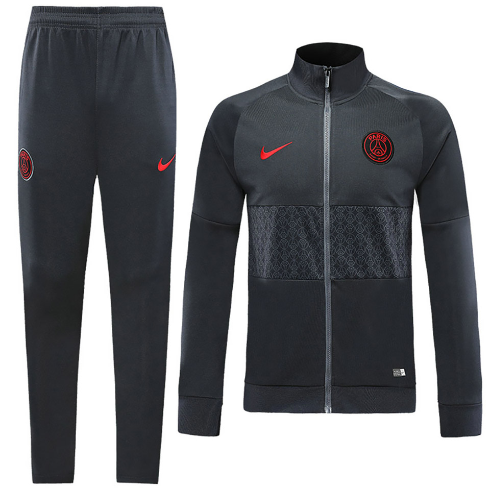 US$ 42 - 2019/20 PSG Paris Black Jacket Tracksuit - www.brfans.com