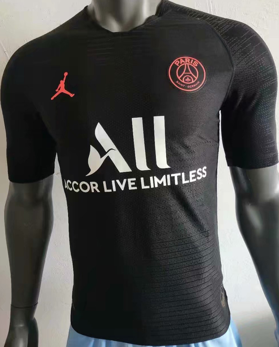 US$ 20.98 - 2019/20 PSG Paris Jordan Black Player Soccer Jersey - www ...