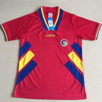 1994 România Red Retro Soccer Jersey