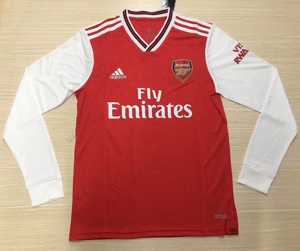 US$ 14.98 - 2019/20 Arsenal Home Red Long Sleeve Soccer Jersey - www ...