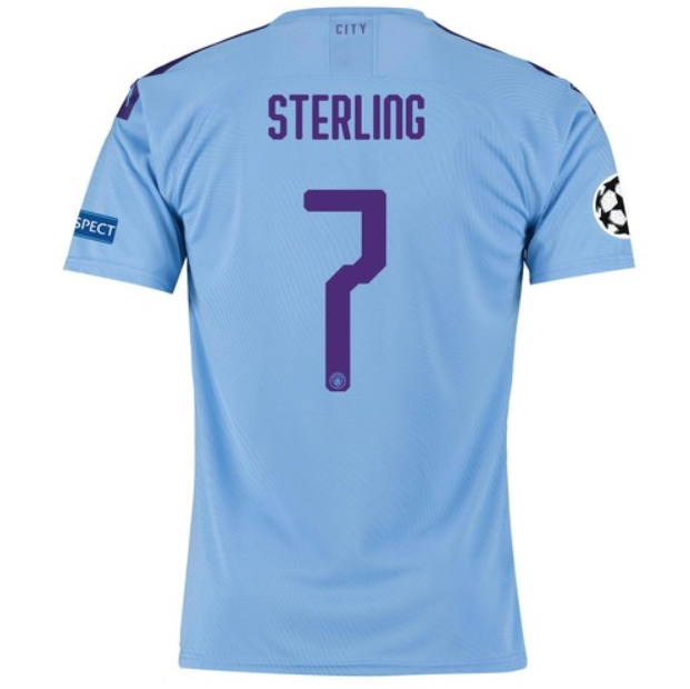 Us 19 98 2019 20 Man City Home Blue Player Version Soccer Jersey M Brfans Com