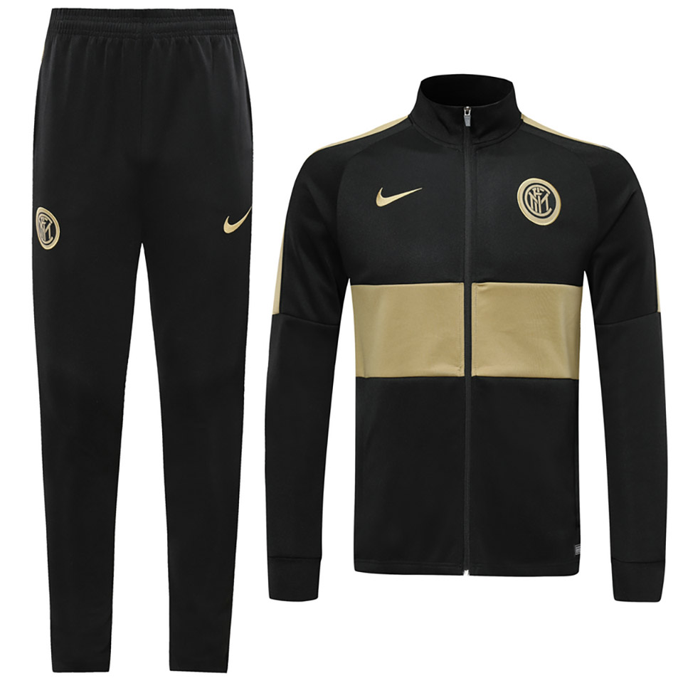 US$ 42 - 2019/20 Inter Milan Black and gold Jacket Tracksuit - www ...