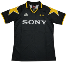 1995-1996 JUV Away Black Retro Soccer Jersey