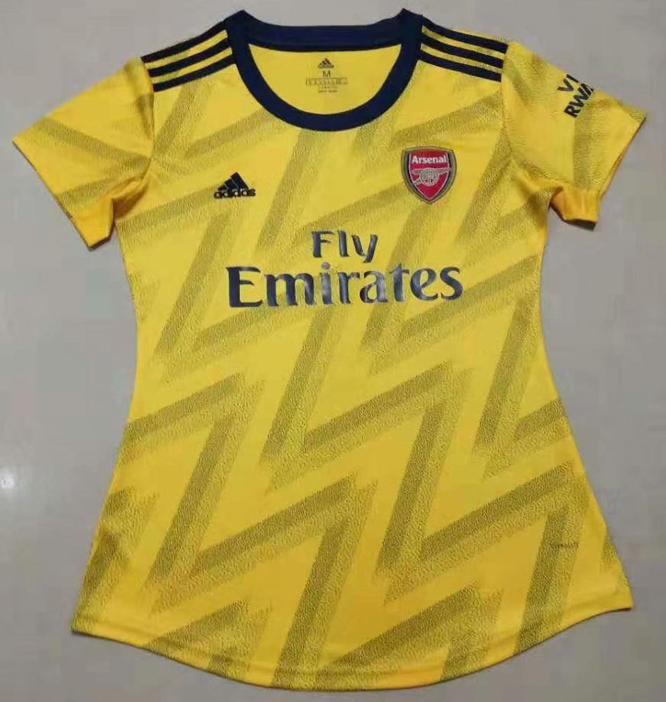 Us 14 58 2019 20 Arsenal Away Yellow Women Soccer Jersey M