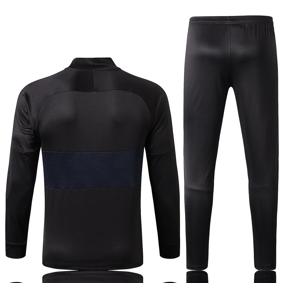 US$ 42 - 2019/20 PSG Paris Black High collar Jacket Tracksuit - www ...