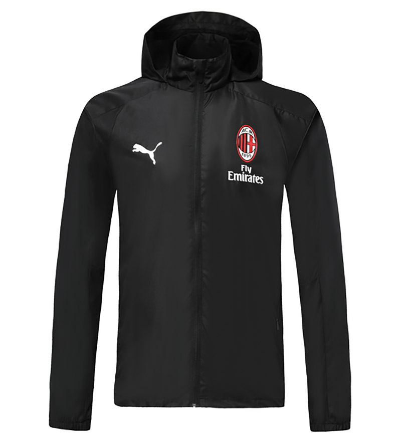 US$ 32 - 2019/20 AC Milan Black windbreaker - www.brfans.com