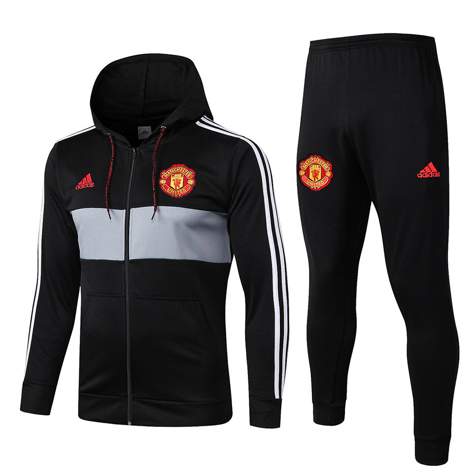 Us 45 2019 20 Man Utd Black Hoody Zipper Jacket Tracksuit M Brfans Com