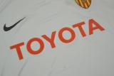 2006 Valencia Home White Retro Soccer Jersey