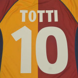 2001/02 Roma Red And Yellow Retro Soccer Jersey