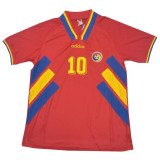 1994 România Red Retro Soccer Jersey