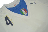 2006 Italy Away White Retro Soccer Jersey