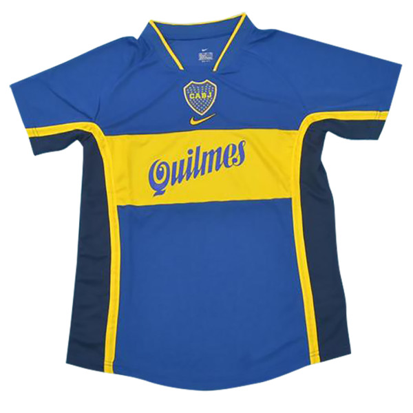 2001 Boca Junior Home Retro Soccer Jersey