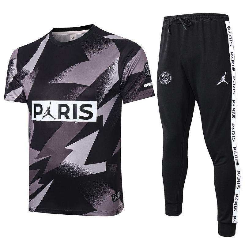 US$ 32 - 2020/21 PSG Paris Jordan Gray And Black Tracksuit ...