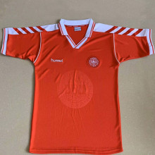 1998 Denmark Home Red Retro Soccer Jersey