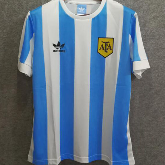 1978 Argentina Home Retro Soccer Jersey