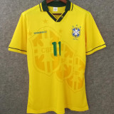 1994 Brazil Home Yellow Retro Soccer Jersey