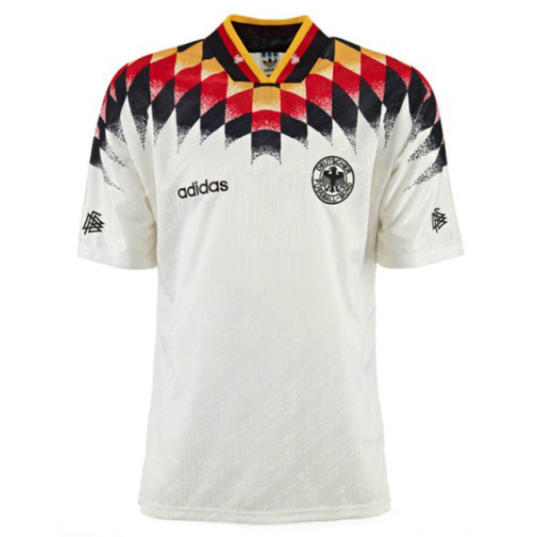 1994 Germany Home White Retro Soccer Jersey