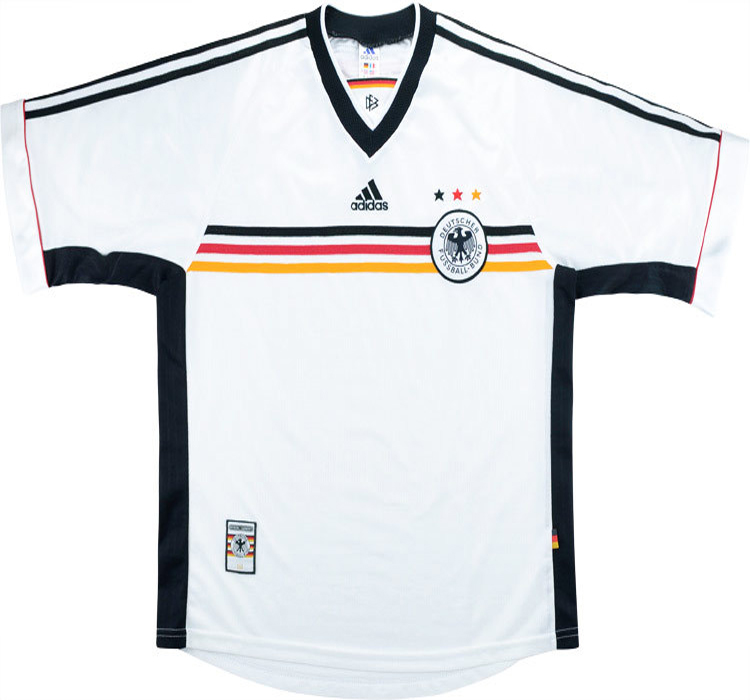 1998 Germany Home Retro Soccer Jersey